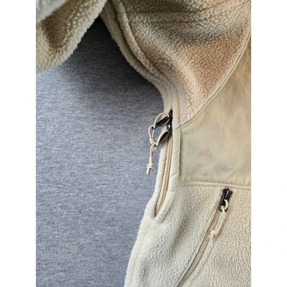 The‎ North Face Ripstop Denali Jacket Mens Medium Beige NF0A86ZU Fleece Full Zip